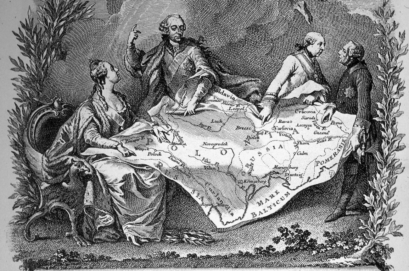 1772, 1793, 1795 Partitions of Poland